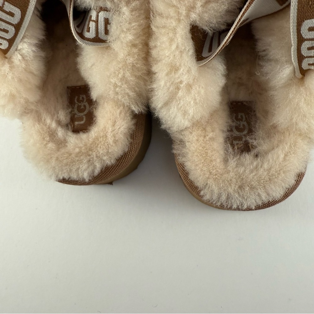 UGG Funkette Water Resistant Genuine Shearling Trim Clog - Picture 8 of 8